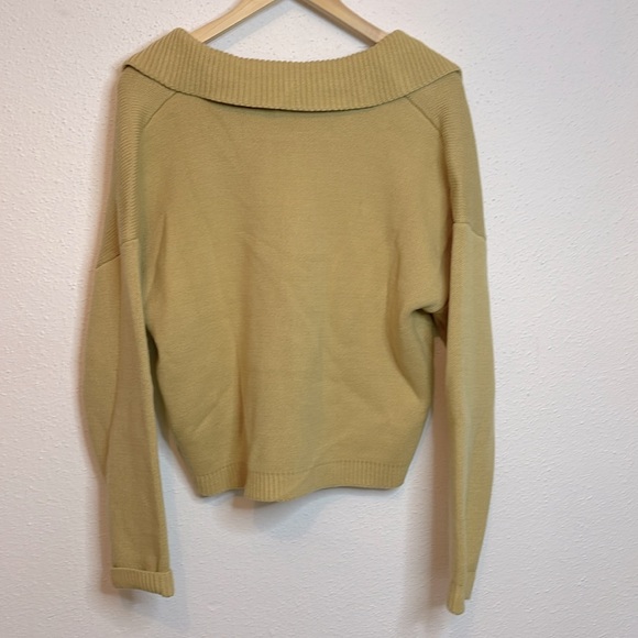 CAARA Collared Pullover Cropped Wool Blend Sweater Size Small NWT - Picture 5 of 5